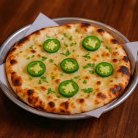 jalapeños cheese naan