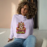 "Kitten Creme Pie" Premium Crop Hoodie
