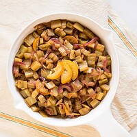 cardoons with red onions and lemon