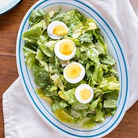 escarole salad with hard-boiled eggs