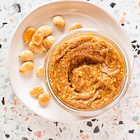 miso maple nut butter with marcona almonds