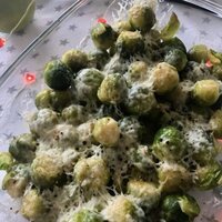 Gegratineerde spruitjes