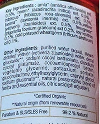 Just Herbs 8 in 1 shampoo ingredients