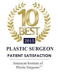 Best 10 award for Plastic Surgeons 2015