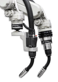 Tregaskiss by DINSE TWD and CWD robotic water-cooled MIG guns installed on robots