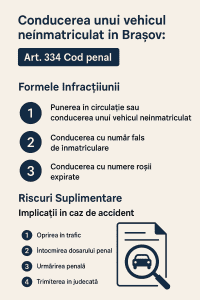 avocat vehicul neînmatriculat în Brașov