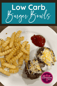 Low Carb Burger Bowls
