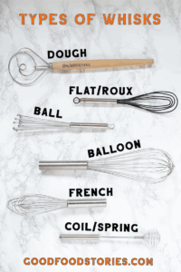 different types of whisks