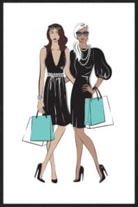 Shopping Friends I - Canvas