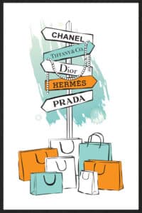 Shopping Sign - Canvas