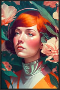 Retro Future Portrait - Canvas
