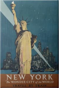 The Wonder City of the World - Unframed Canvas Unframed Canvas