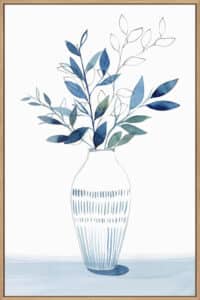 Indigo Bouquet II - Canvas Gallery Natural