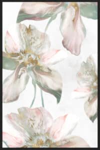 Silk Blush II - Canvas Gallery Black