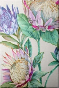 Wild King Protea - Unframed Canvas Unframed Canvas