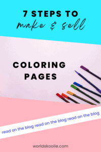 Creating colouring pages with PowerPoint Pinterest pin