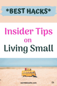 best hacks for motor home living