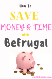 BeFrugal cashback savings Pinterest pin