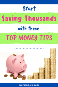 Frugal living Pinterest pin
