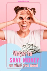How to save money on necessities Pinterest pin