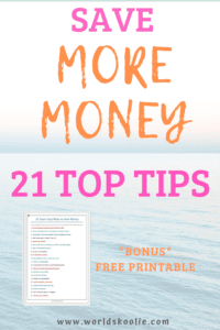 21 ways to save money