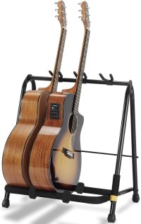 Présentation du stand de rangement pour 3 guitares HERCULES