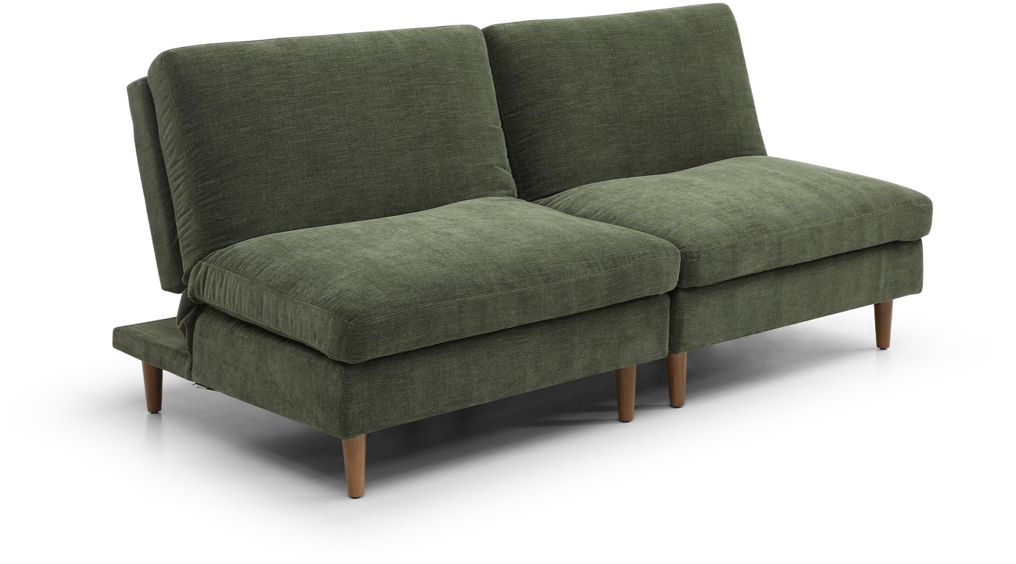 KY493 SCOTT MODULAR SOFA BED TWO SEATER CUT OUT OLIVE SQ (1)