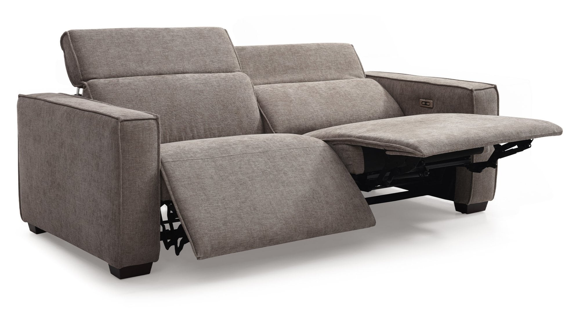 KY467 PRIMO 3 SEATER RECLINER SOFA MOLE CHENILLE CUT OUT (6)