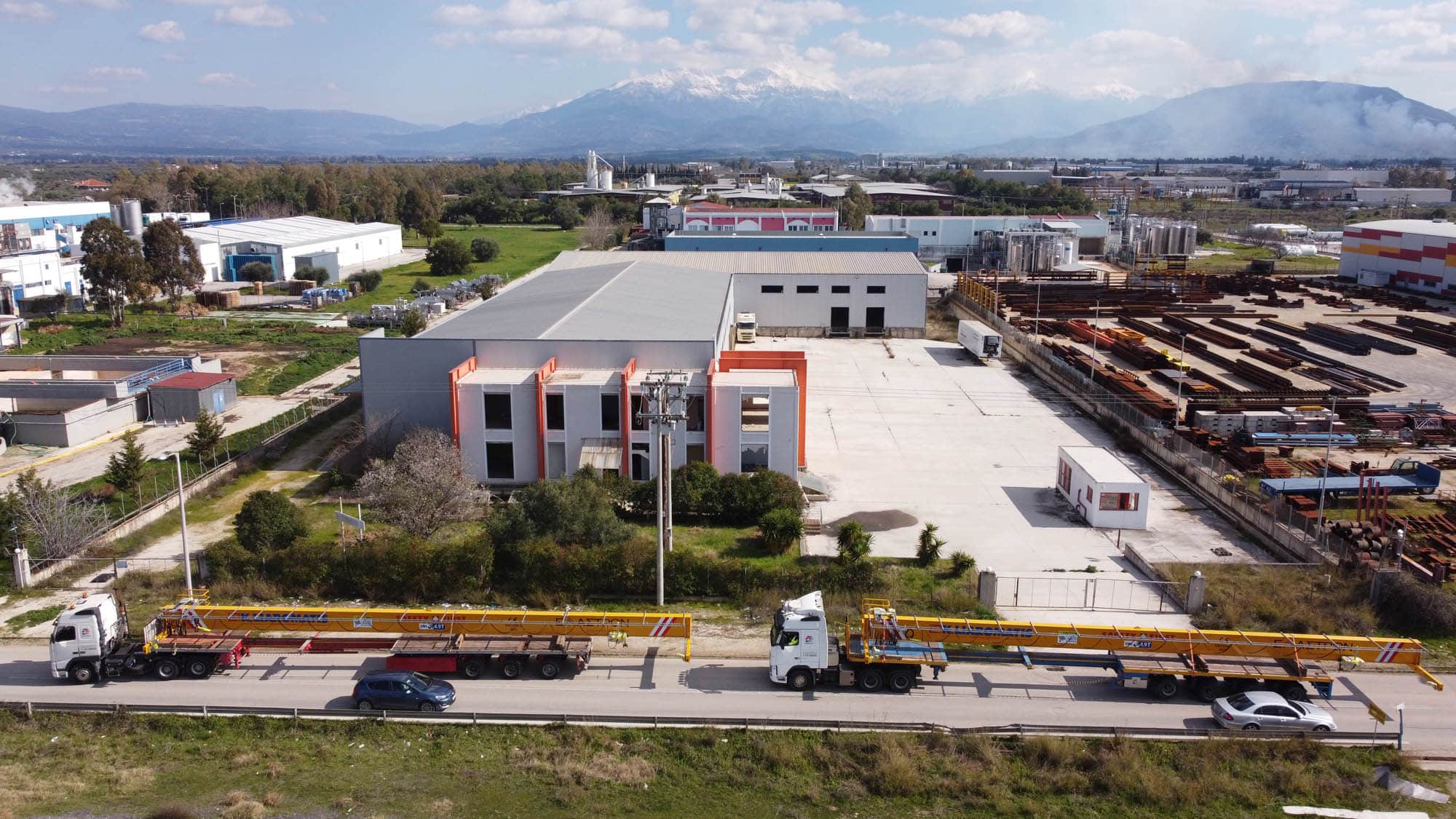 Βιομηχανική γερανογέφυρα διπλού φορέα