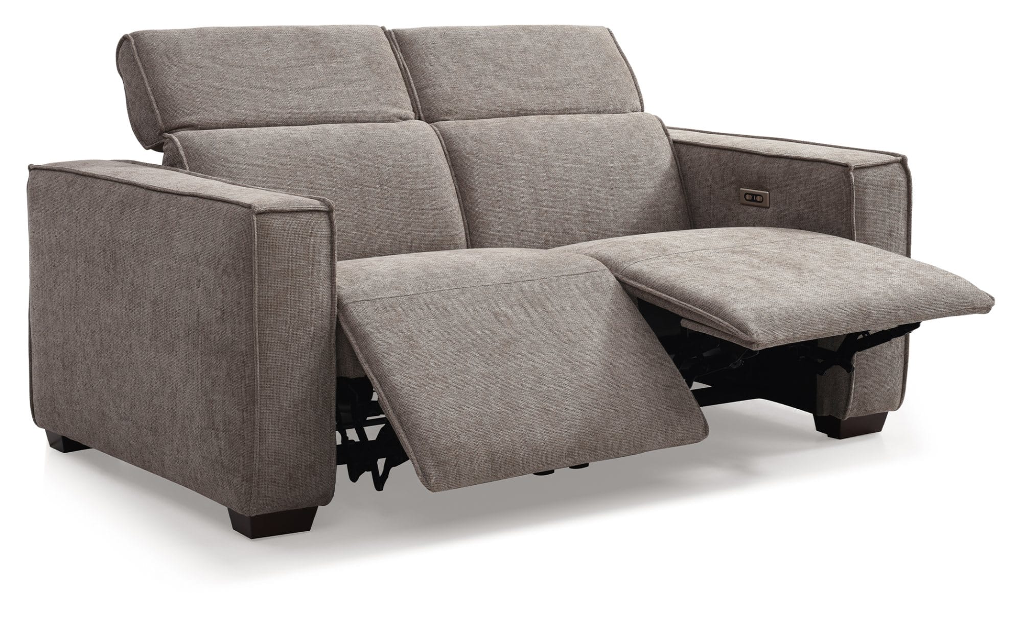 KY467 PRIMO 2 SEATER RECLINER SOFA MOLE CHENILLE CUT OUT (5)