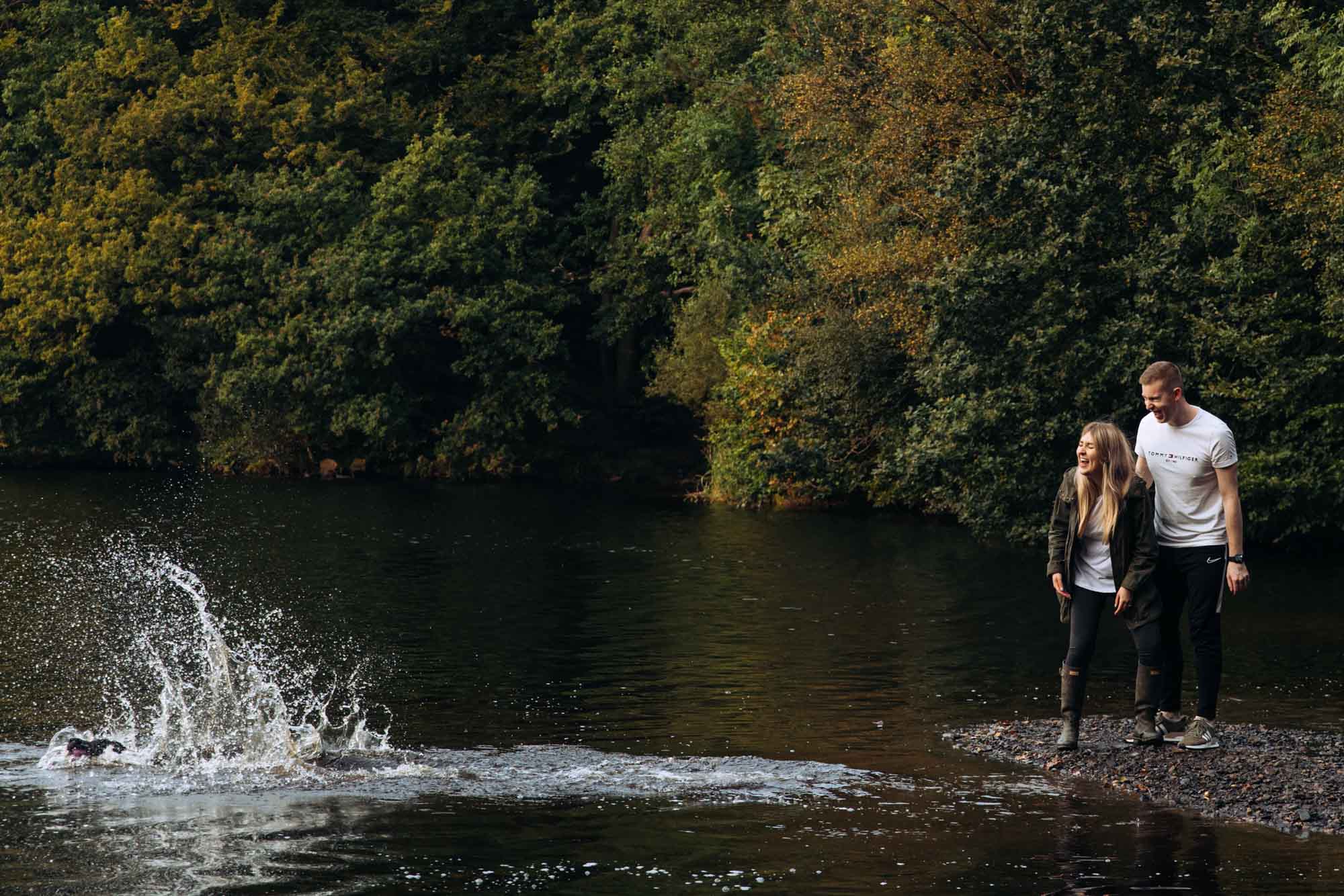 photoshoot in blackburn with the dog