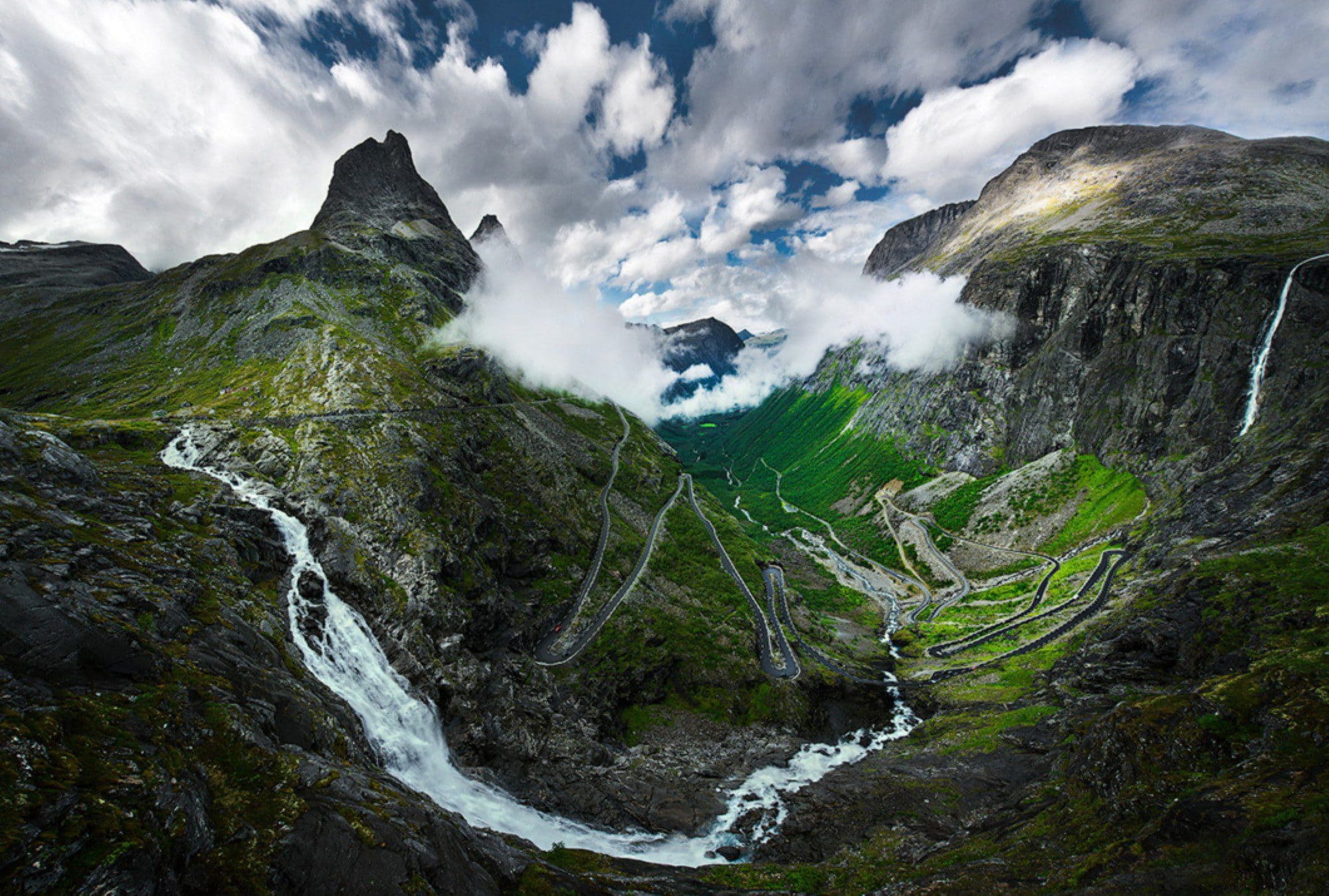Trollstigen дорога троллей в Норвегии лестница троллей
