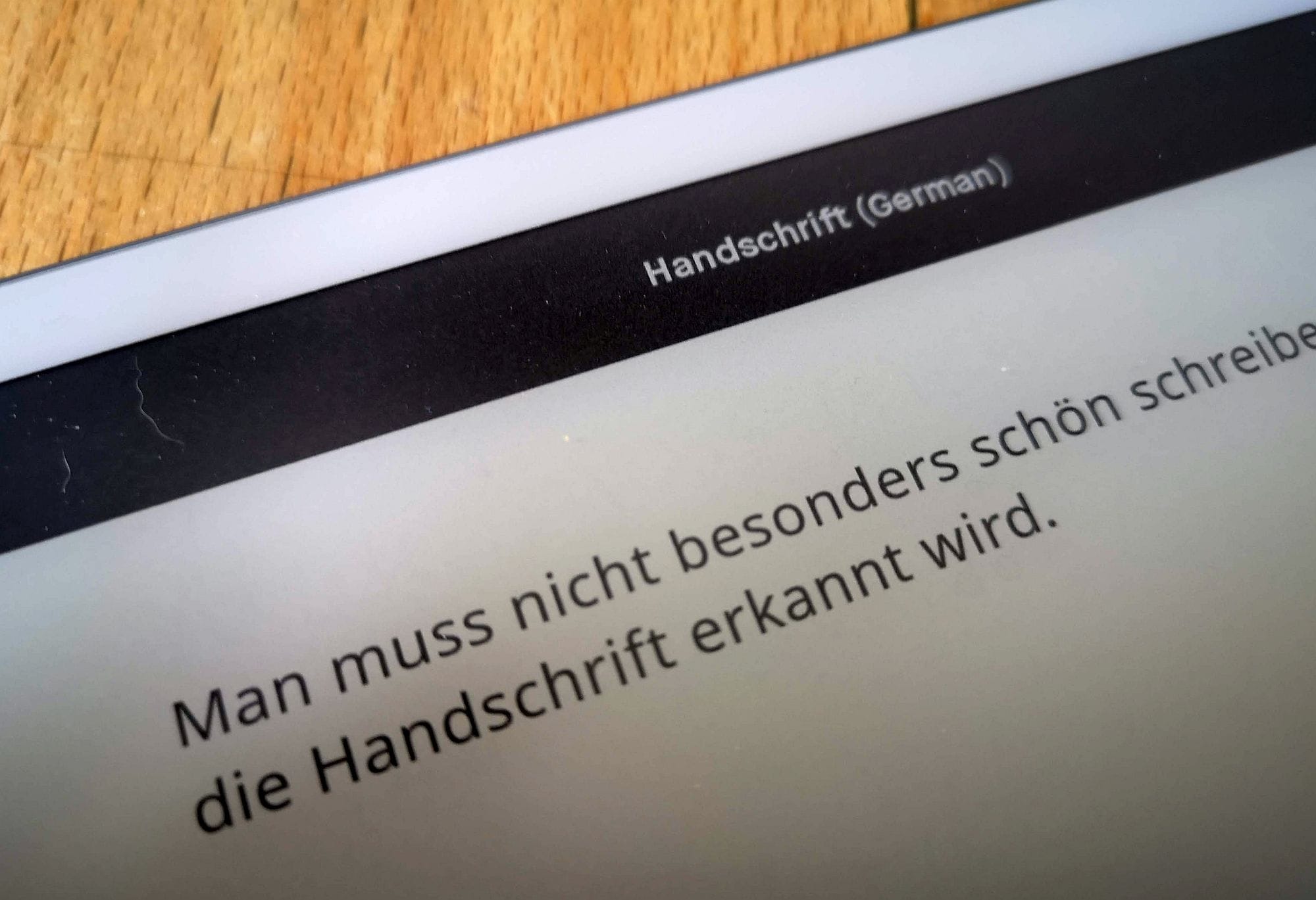 ...und was die Handschrifterkennung daraus macht
