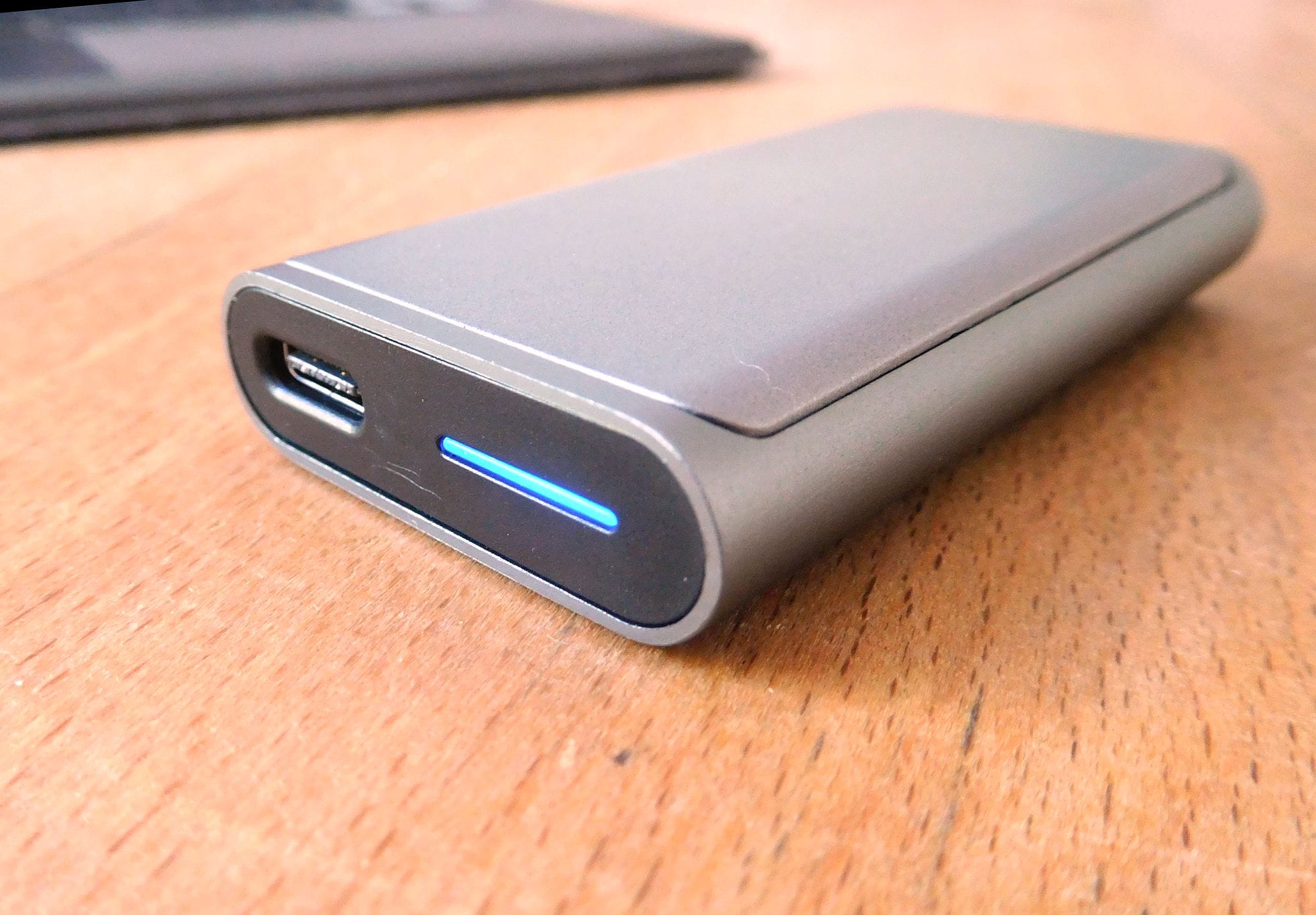 Das hintere Ende mit USB-C-Anschluss (Foto: DS)