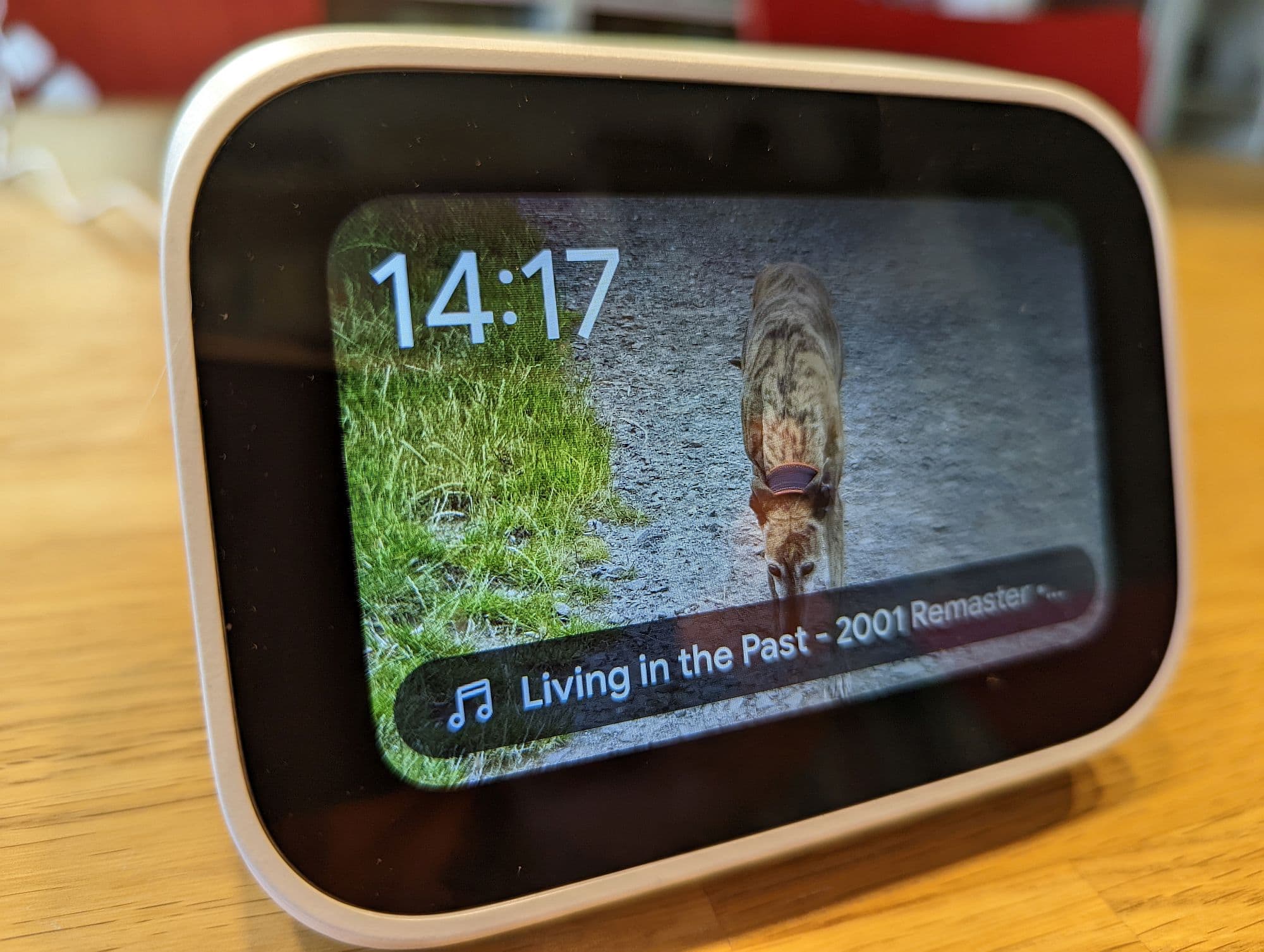 Die Mi Smart Clock kann auch Musik und Fotos (Foto: Digisaurier)