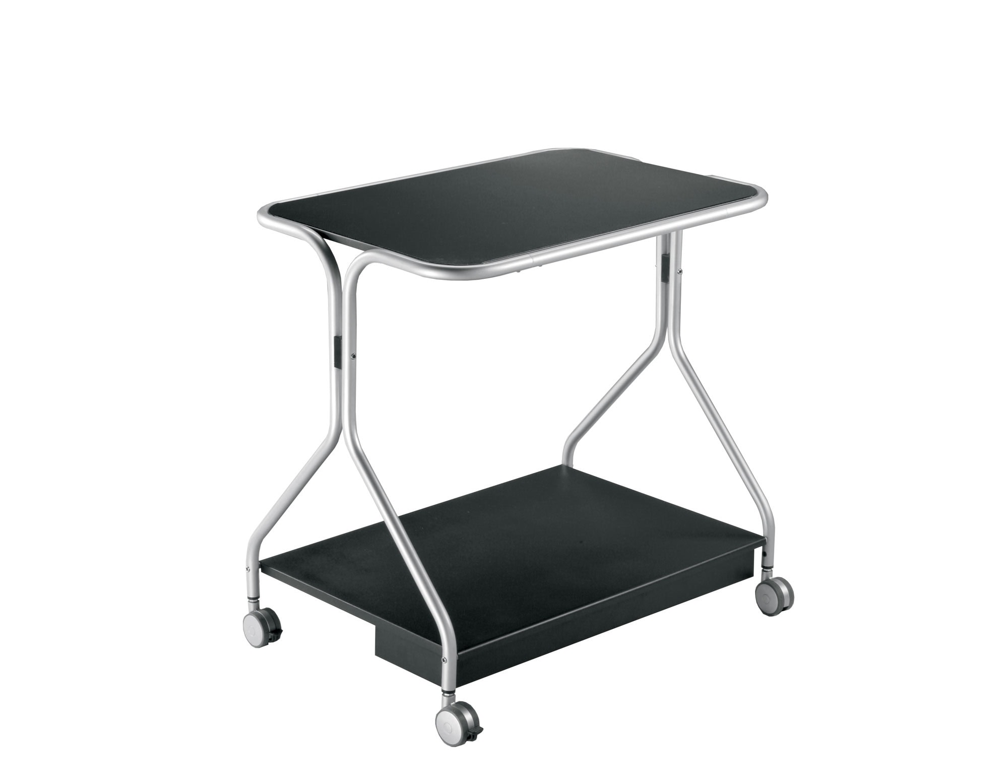 carrello girevole con struttura in alluminio anodizzato