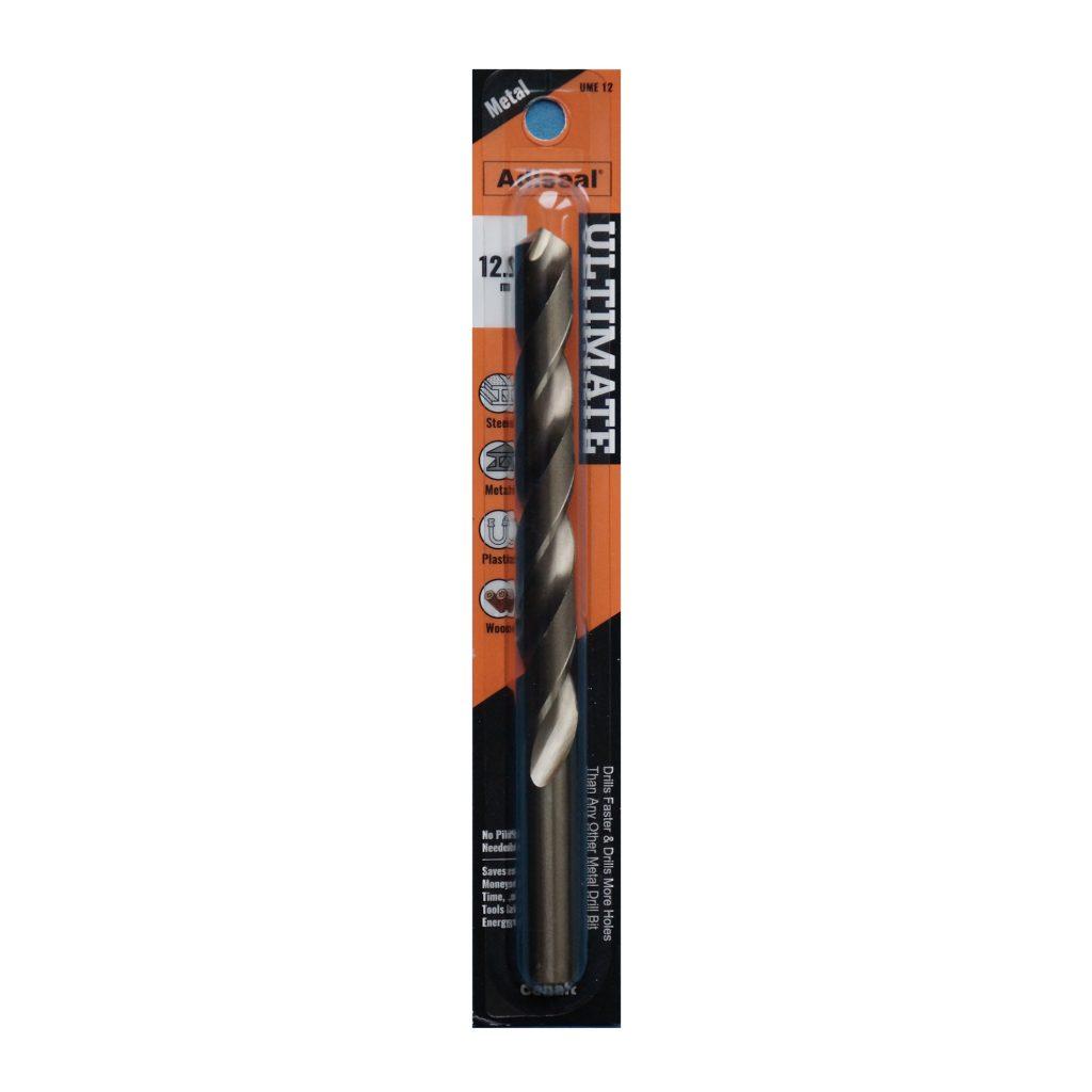 Ultimate cobalt metal drill bit 12mm. Drills faster and drills more holes than any other metal drill bit.