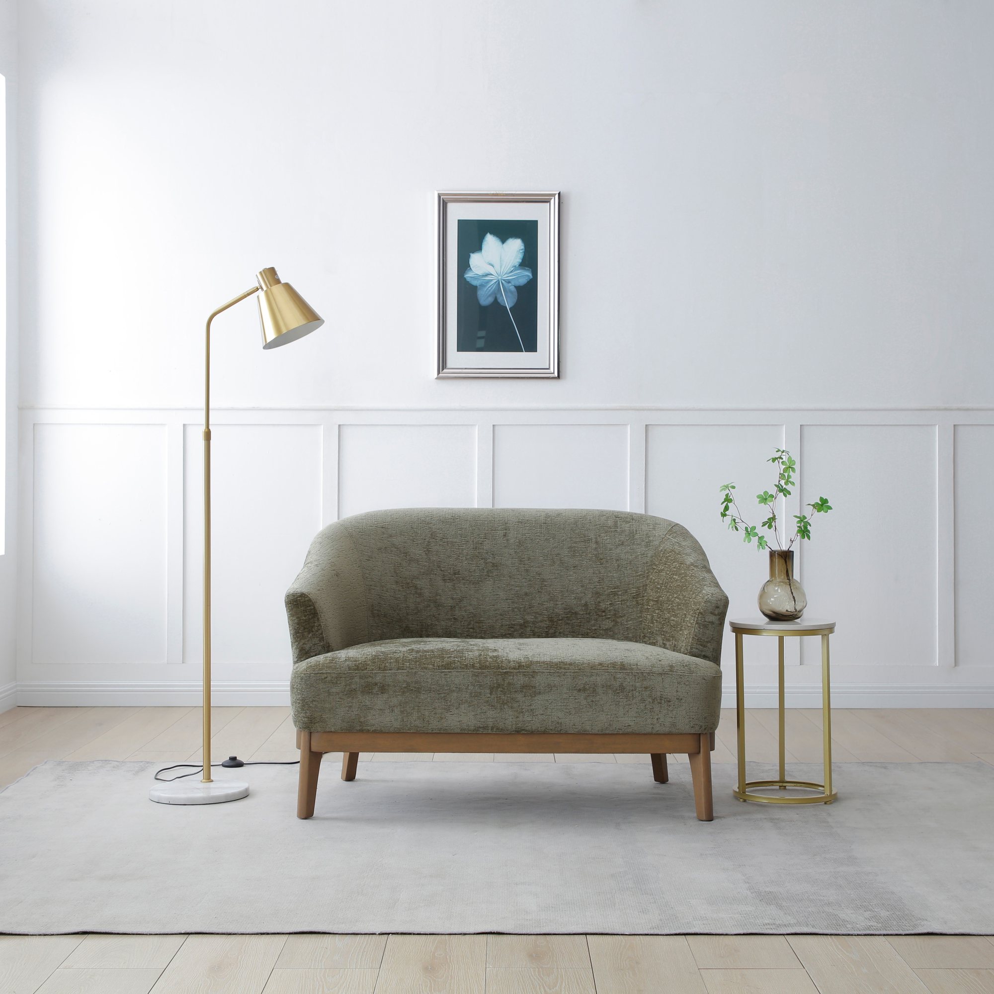 KY460 ELLA 2SEATER OLIVE CHENILLE LIFESTYLE SQ 02