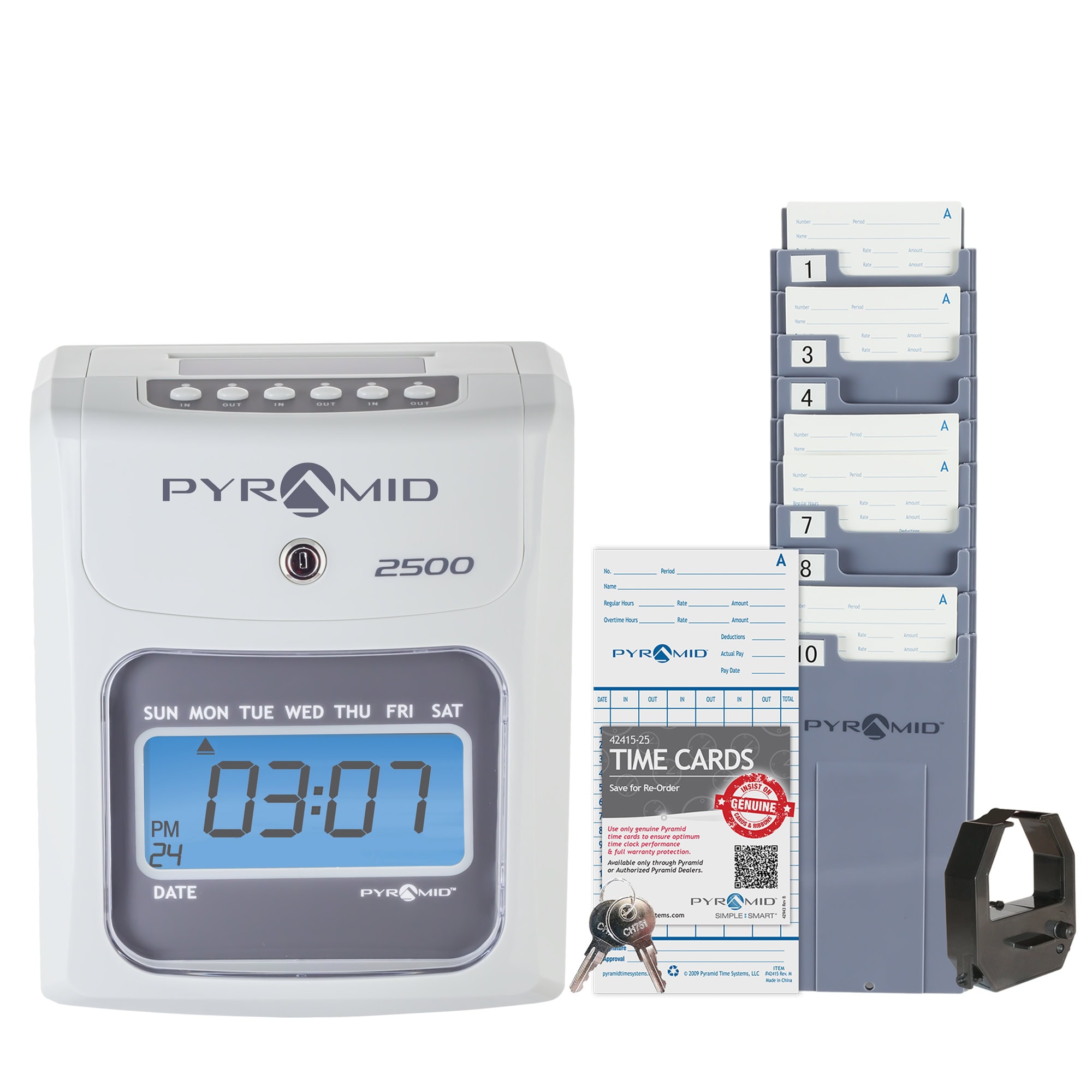 2500 Auto Aligning Time Clock