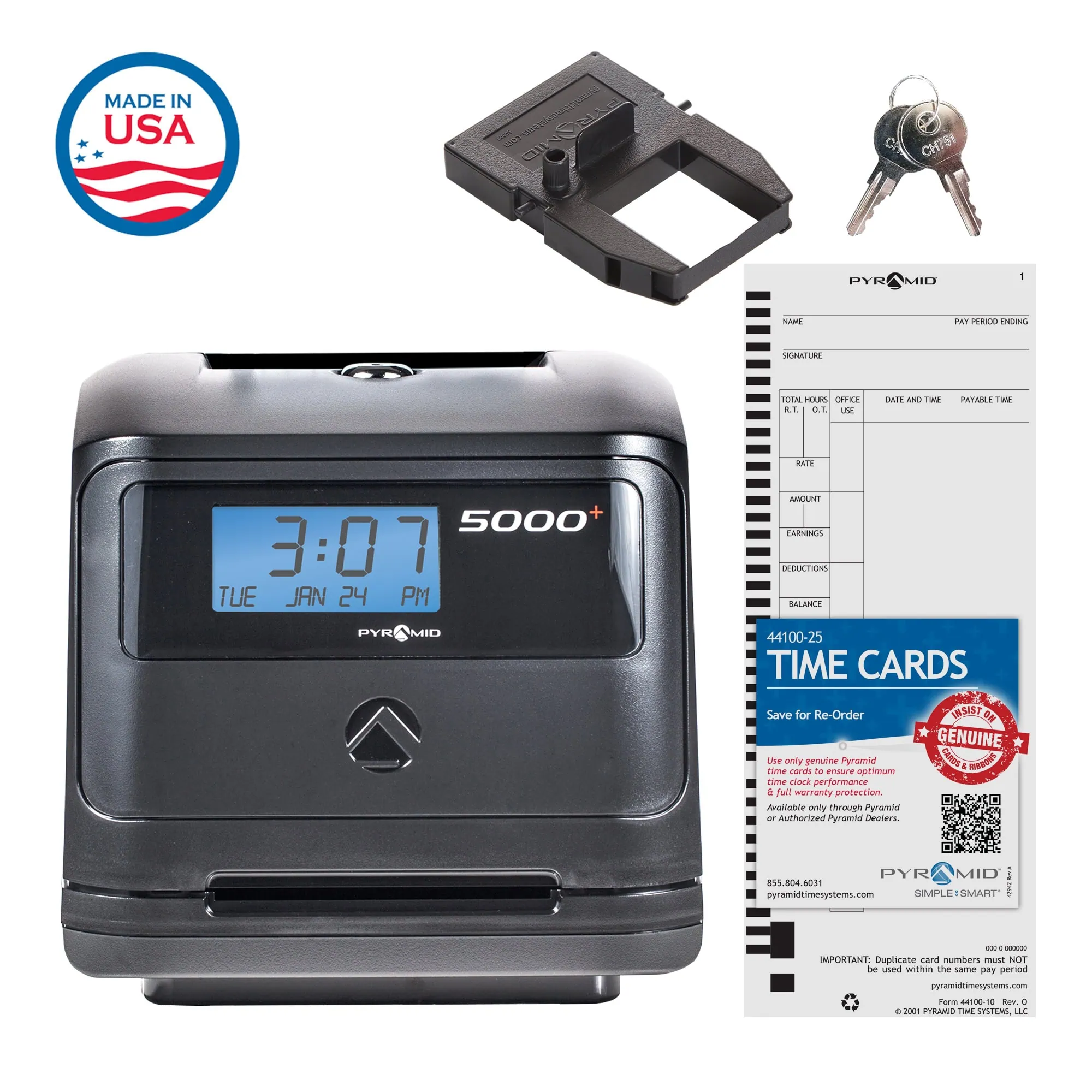 5000 Auto Totaling Time Clock
