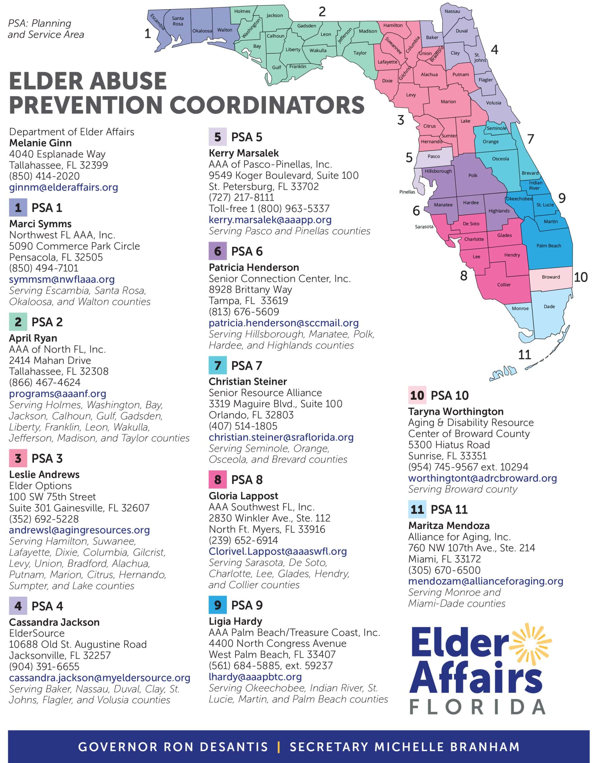 Elder Abuse Prevention Coordinators By Psa