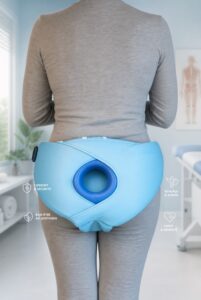 Ceinture pelvienne ergonomique portée vue de dos