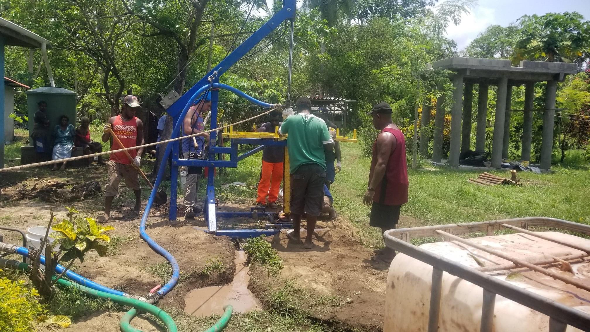 Drilling Water Wells in Vanuatu