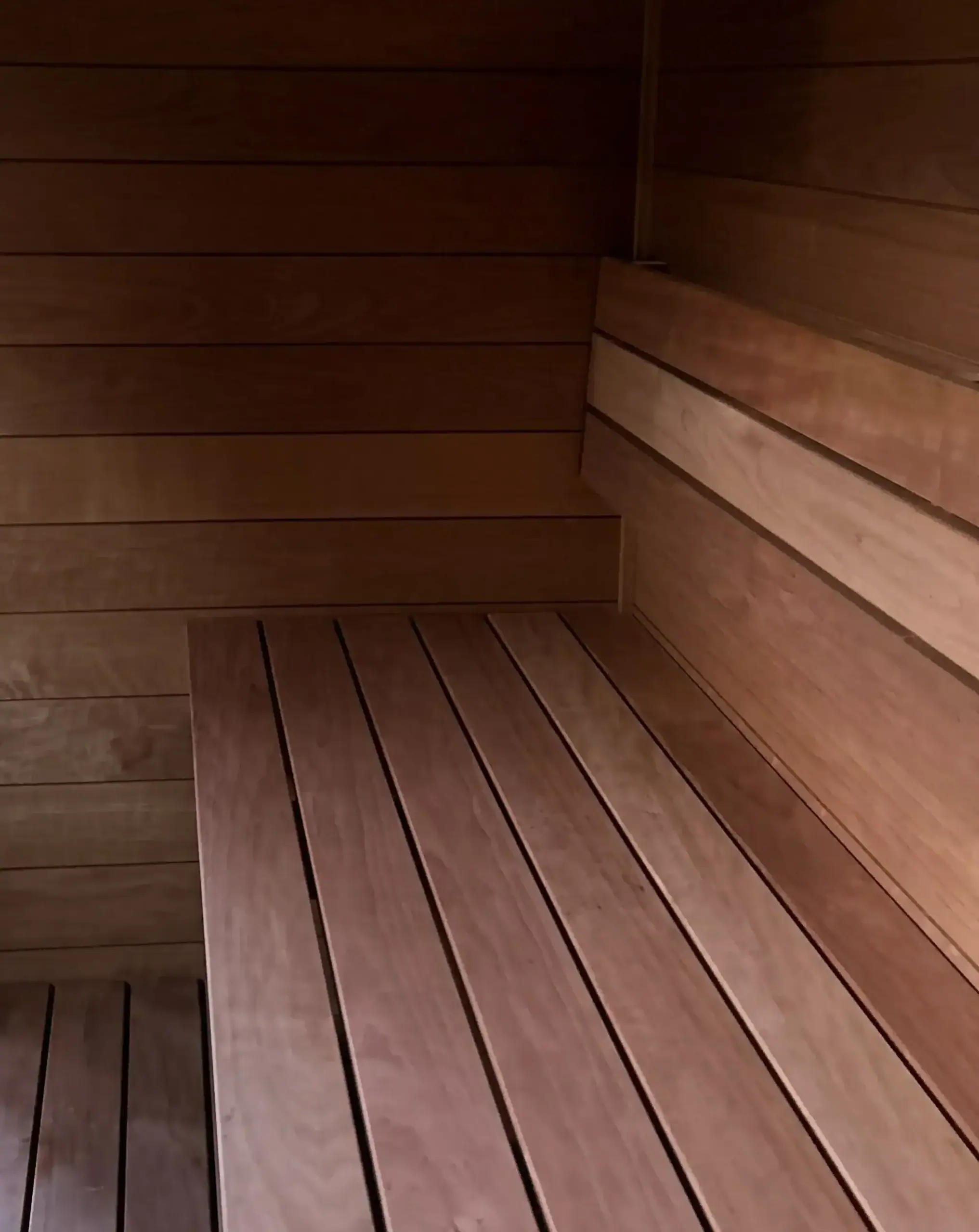 Wooden Sauna bench