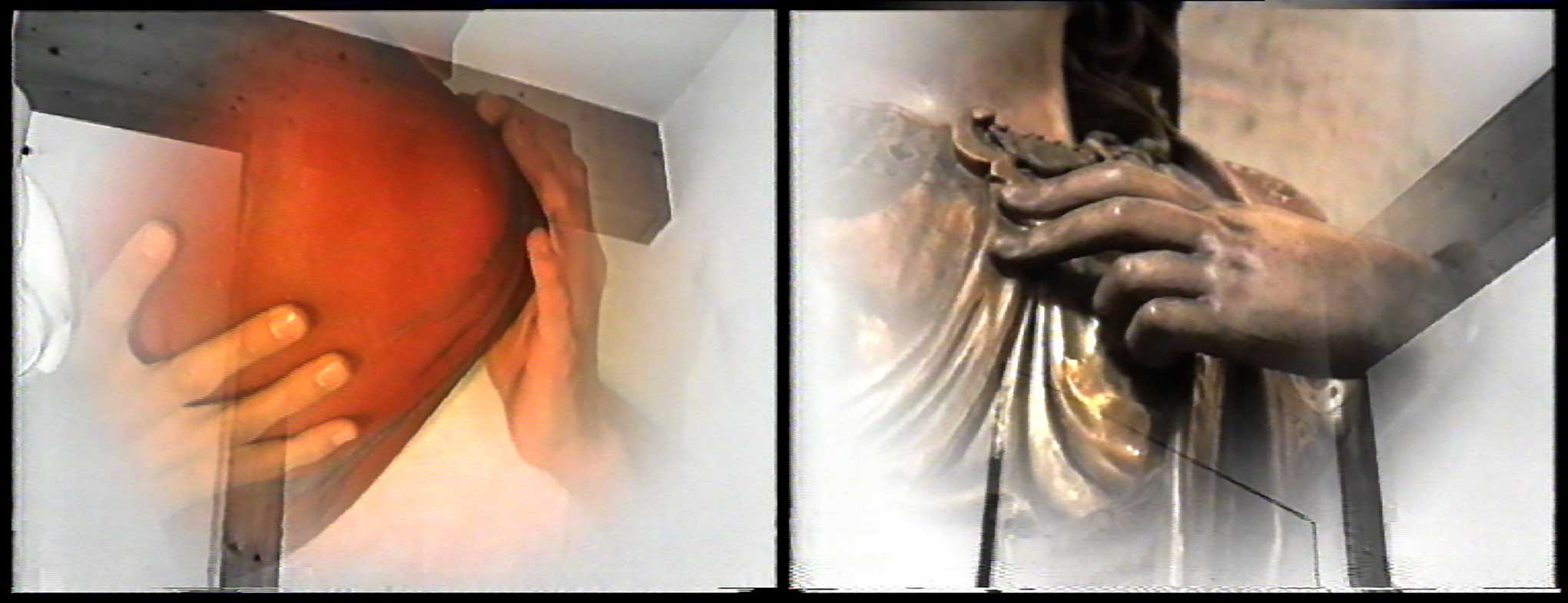 Who Murdered Maria? (1995), Video U-matic Lowband Pal, digitised, 17:30, b/w and colour, stereo. 2 video stills. Who Murdered Maria? (1995), Video U-matic Lowband Pal, digitised, 17:30, b/w and colour, stereo. 2 video stills.