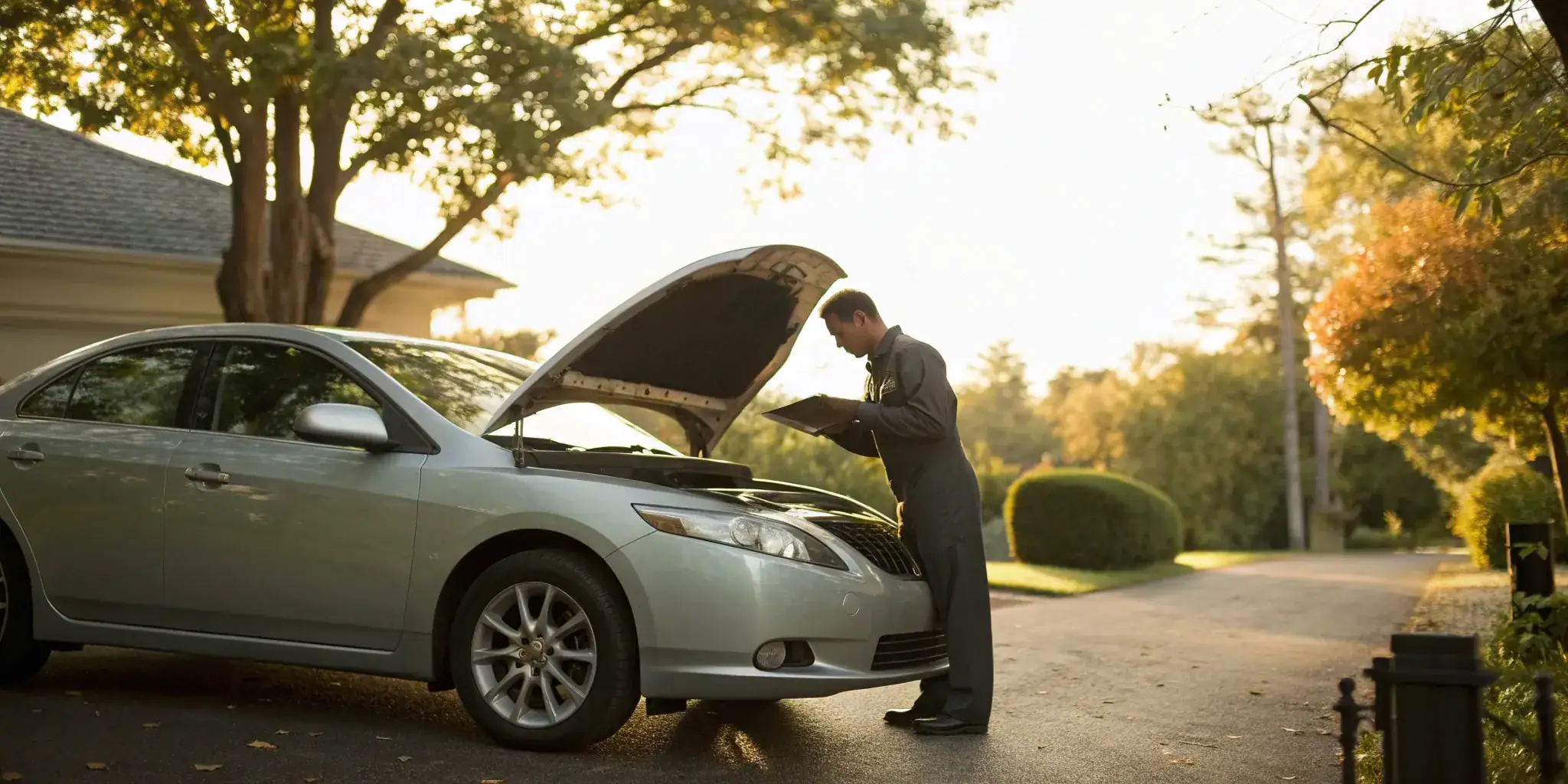 A person running a diagnostic check to determine battery health.