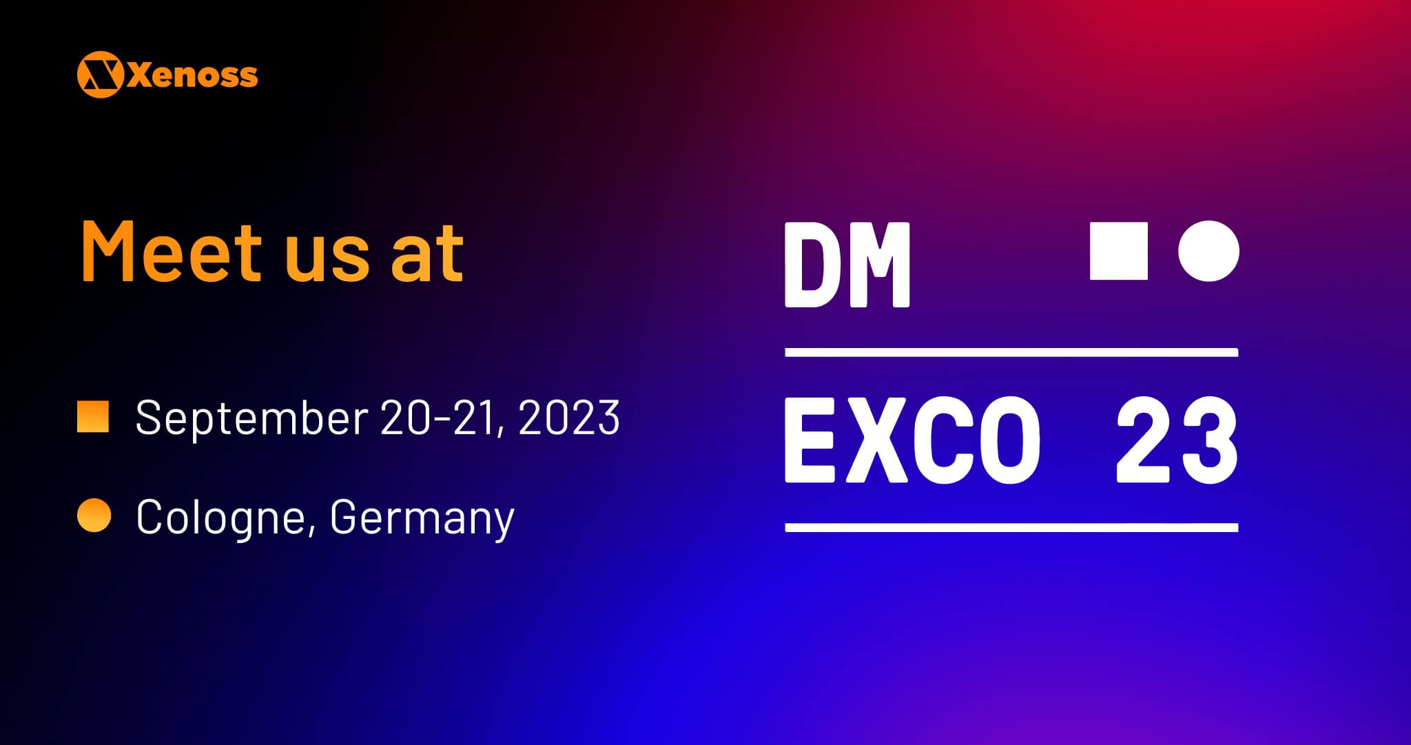 Xenoss is attending DMEXCO 2023 | Xenoss News