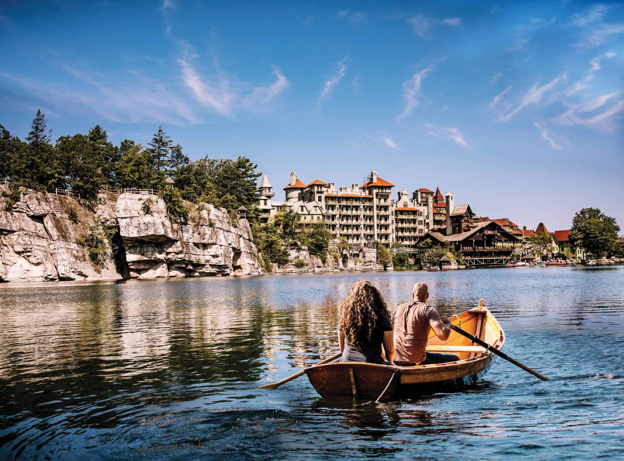 Couple Canoeing on Lake Mohonk