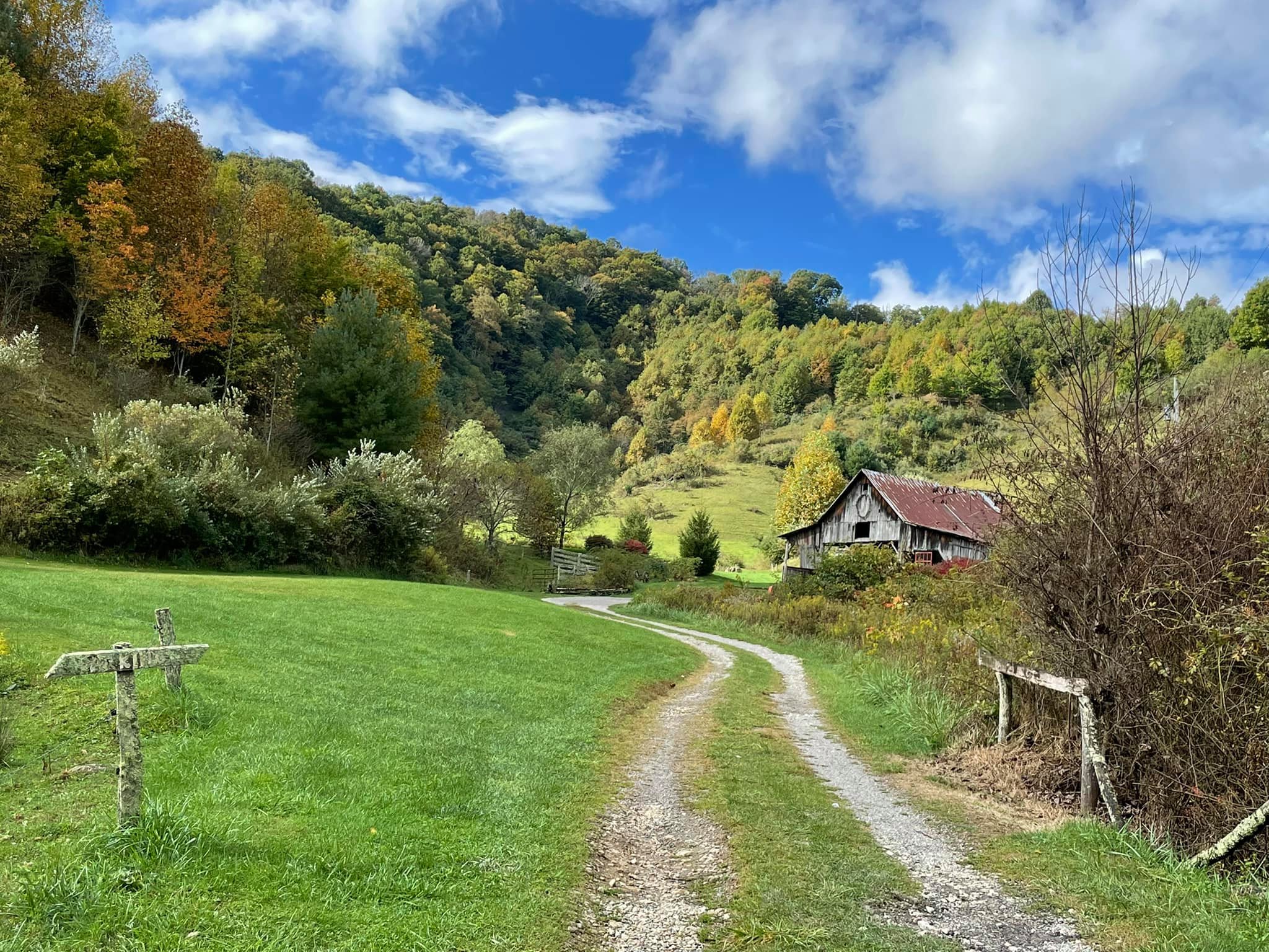 A view of the property at White Fence Farms, part of the list of wedding venues near Boone, NC