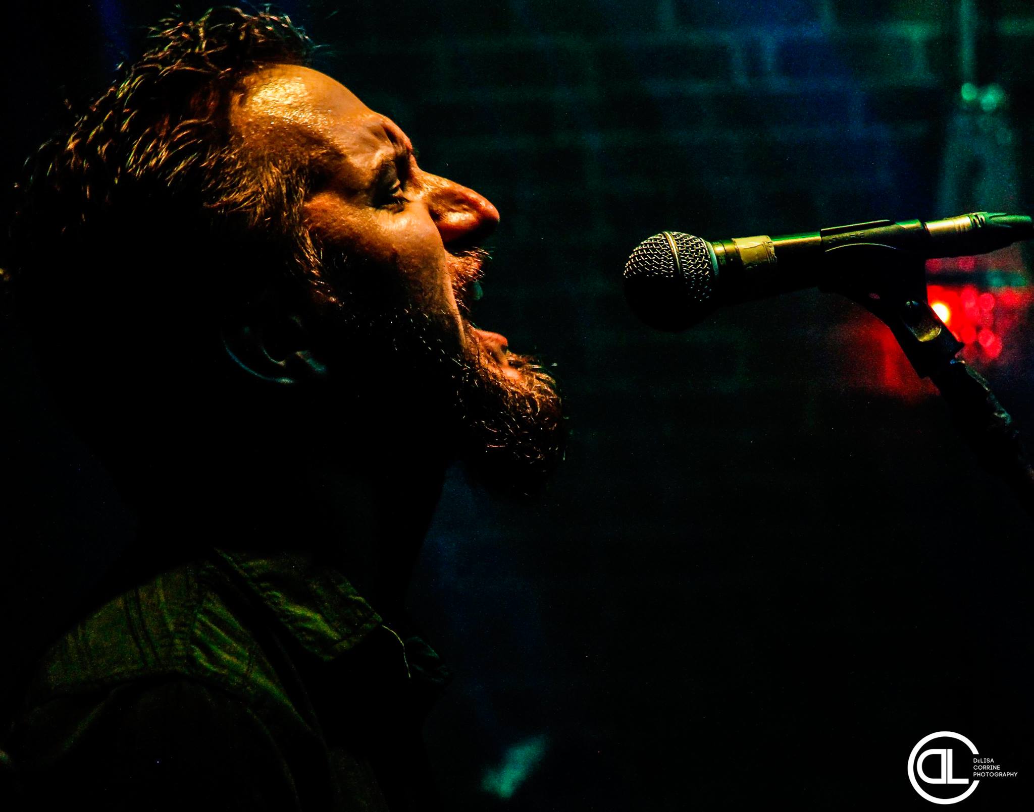 James Brennaman, Guitar player for Pulse, performing backup Vocals at the The Boiler Room in Dallas Texas in May 2015.